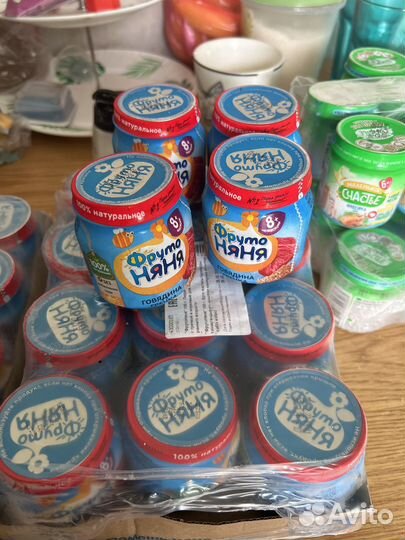 Продам Фрутоняня и Счастье мясное пюре