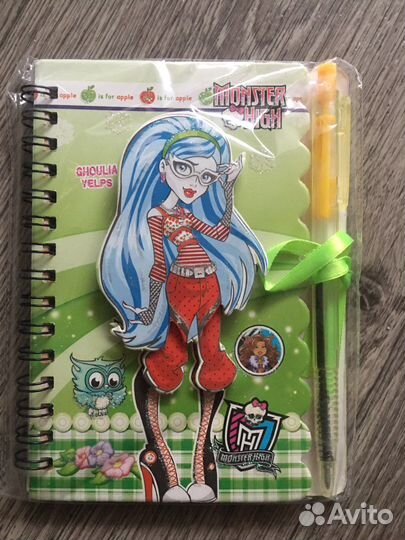 Блокнот монстер хай с ручкой
