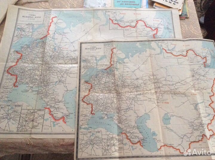 Карты и туристические схемы 50-90 гг