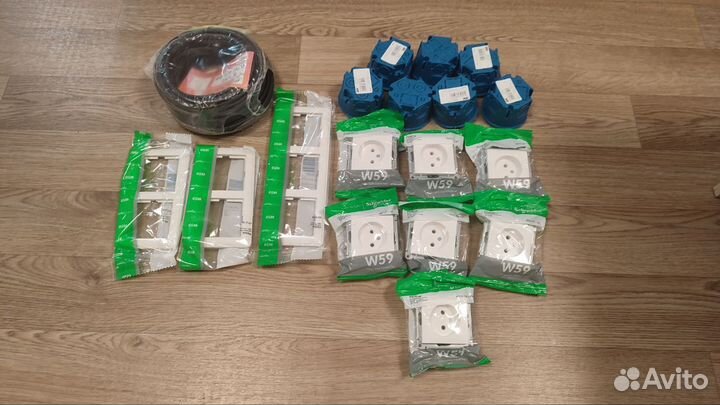 Розетки и кабель ввг пнг 2х1.5 20м