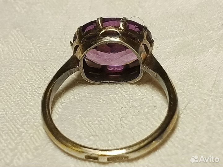 Кольцо СССР, серебро 875 пр