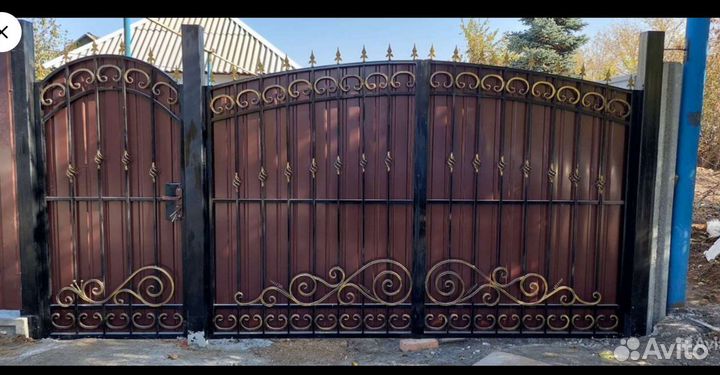 Ворота кованые # 42. Установка. Автоматика