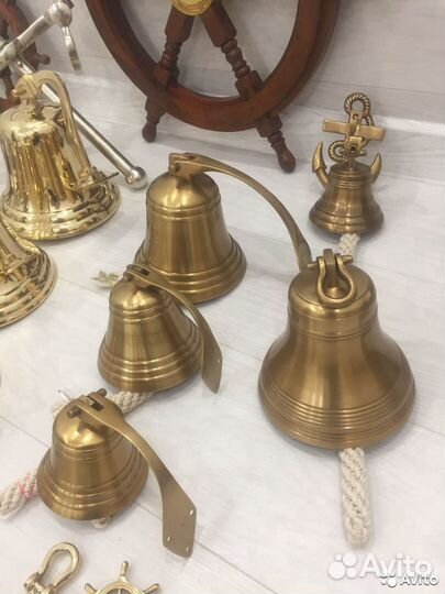 Рында Вазы Латунь Индия Штурвалы Якоря Брелок