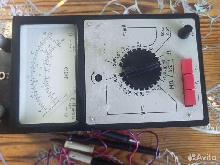 Тестер мультиметр СССР Ц4360