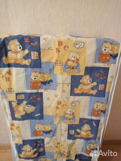 Матрас детский в кроватку тканевая клееночка