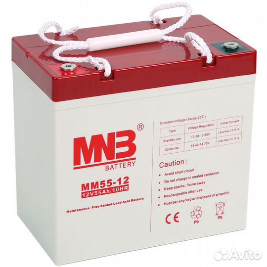 Аккумулятор ибп MNB MM55-12 12V 55Ah
