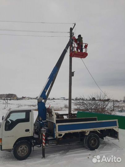 Услуги кран манипулятора (длина 4 м,груз 3 т, кму