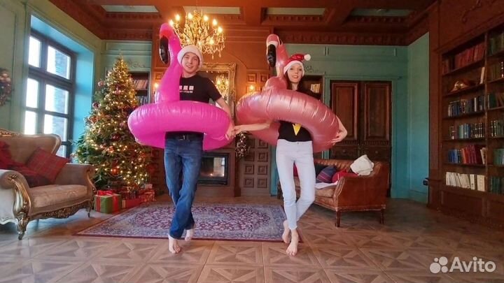 Надувной круг фламинго