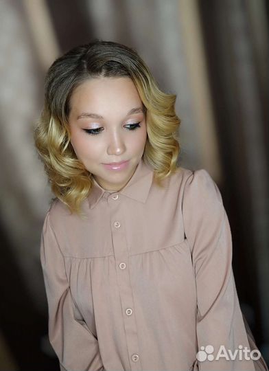 Макияж Причёски Локоны