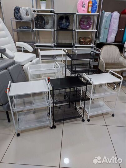 Полка металлическая тележка столик