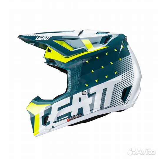 Мотошлем Leatt Moto 7.5 Helmet Kit, Acid Fuel