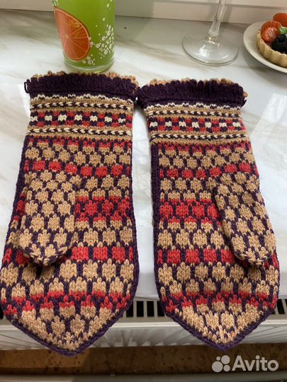 Варежки зимние женские