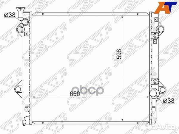 Радиатор Toyota Land Cruiser Prado (J120) 02-09
