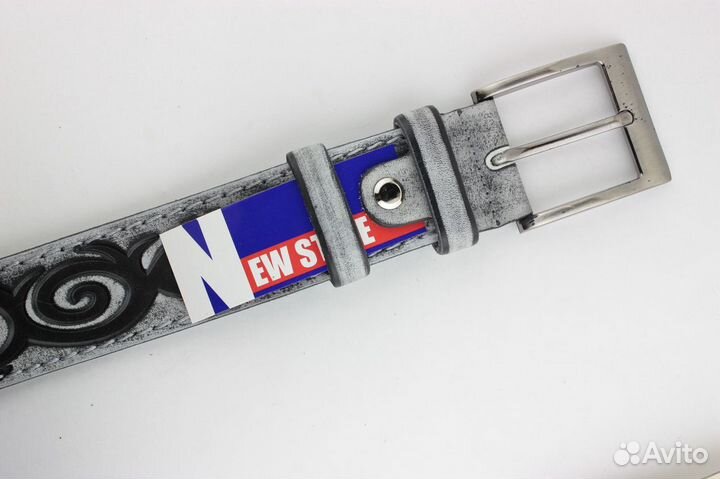 Мужской кожаный ремень 