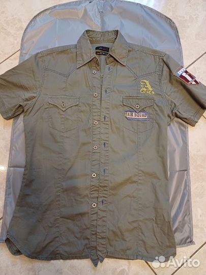 Мужская винтажная румашка милитари