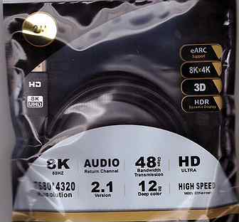 Hdmi Кабель 2.1 8K UHD (7680*4320) 5 метров