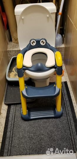 Сиденье для унитаза детское со ступенькой