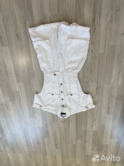 Комбинезон белый джинсовый 42-44