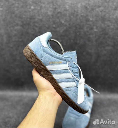 Кроссовки весенние мужские Adidas Spezial голубые