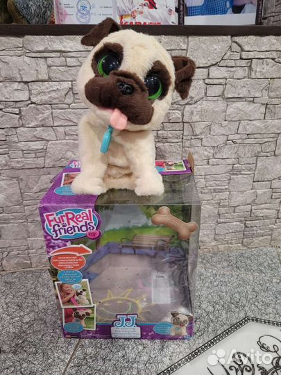 Интерактивная собака щенок мопс