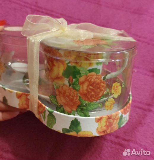 Набор чайный: чашка, блюдце, ложка. Фарфор