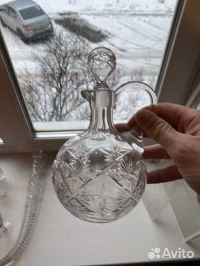 Графин хрустальный СССР и рюмки