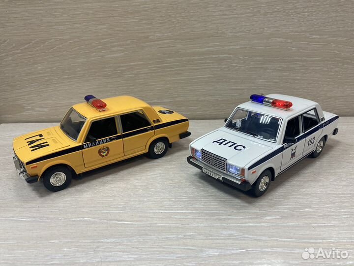 Модель автомобиля жигули спецслужбы 1:24