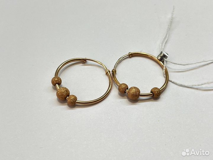 Серьги золотые