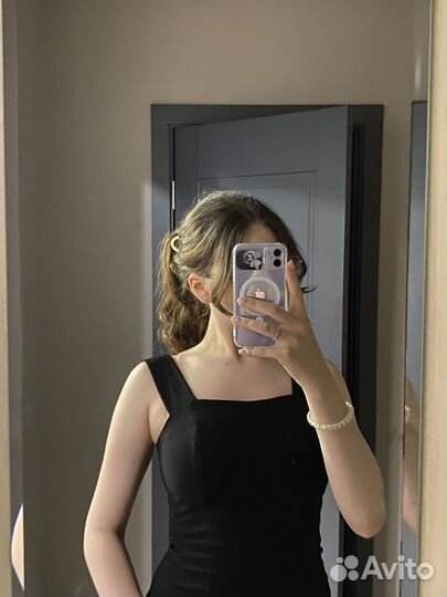 Платье стрейч длинное