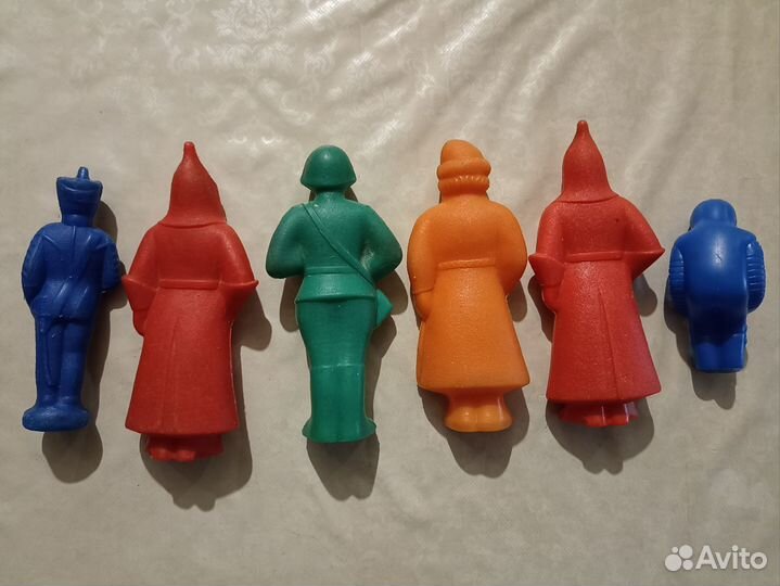 Игрушки СССР солдатики дутыши