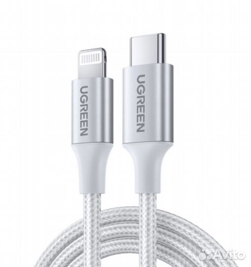 Кабель lightning USB-C iPhone ugreen