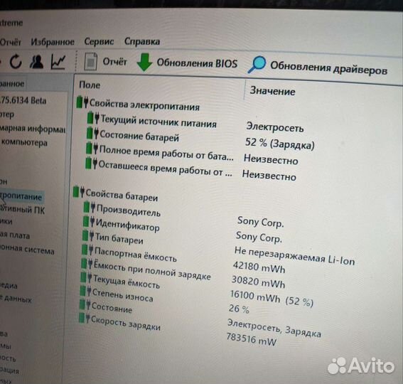 Ноутбук Sony vaio Intel i5/6/256 SSD