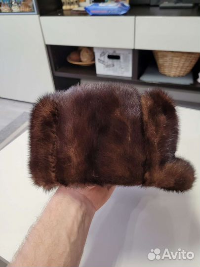 Норковая шапка мужская