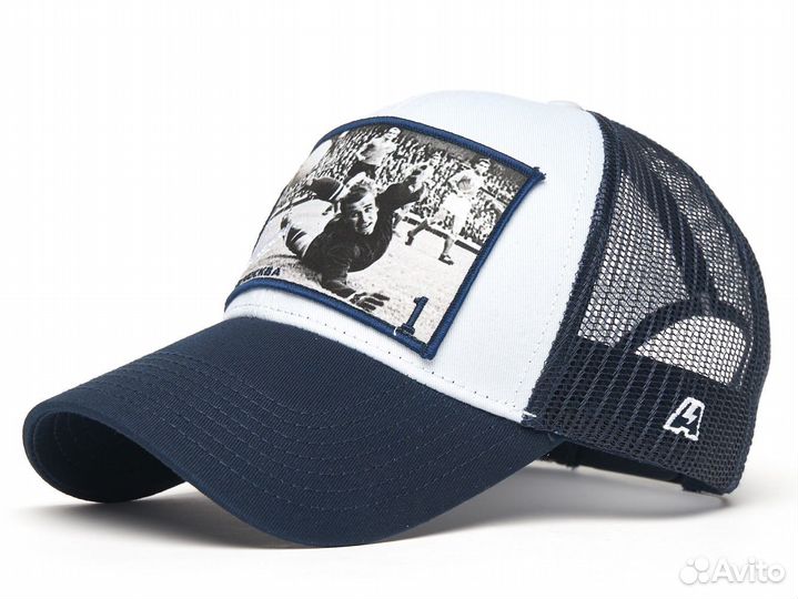 Бейсболка фк Динамо Москва (бел-син)