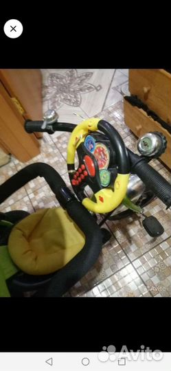 Велосипед коляска с ручкой