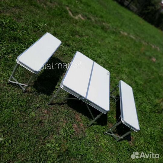 Стол складной скамейками для отдыха на природе