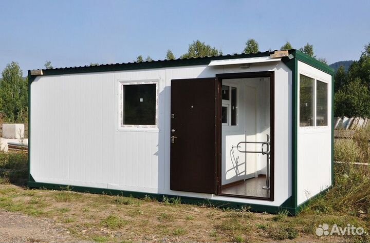 Бытовка из сэндвич панелей для пункта охраны с ндс