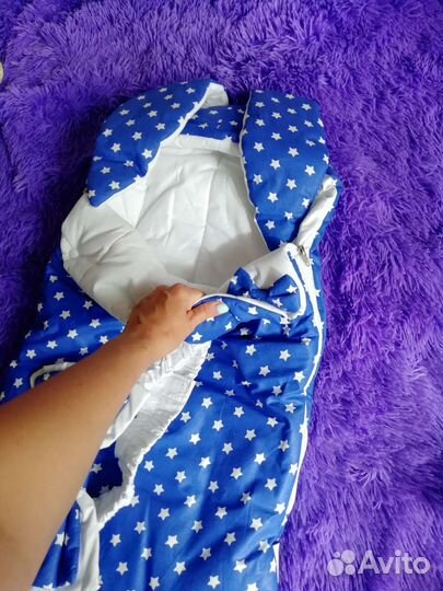 Конверт на выписку для мальчика весна - лето