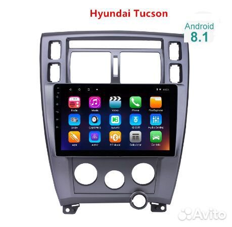 Магнитола Hyundai Tucson 2005-2009 Android GPS