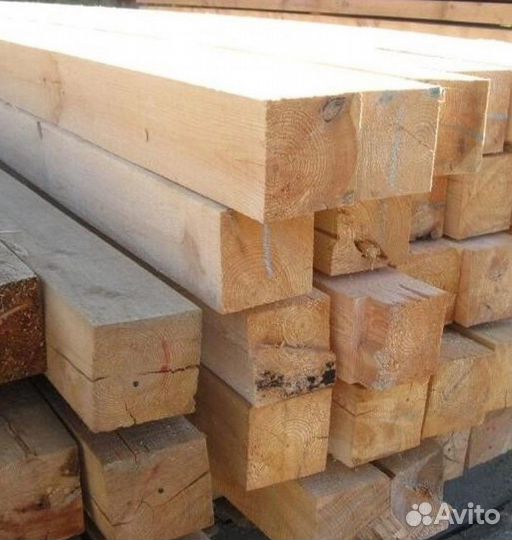 Брус обрезной 1 Сорт Хвоя-Ель/Сосна- Любые размеры