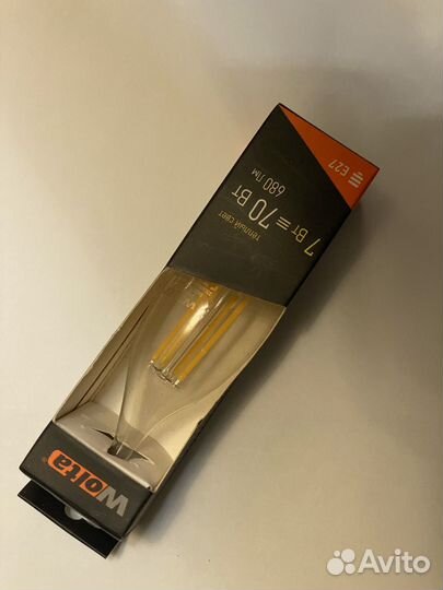 Лампа накаливания е27 wolta с завитком