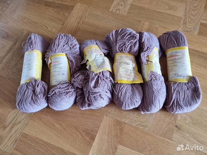 Пряжа разная для вязания шерсть СССР