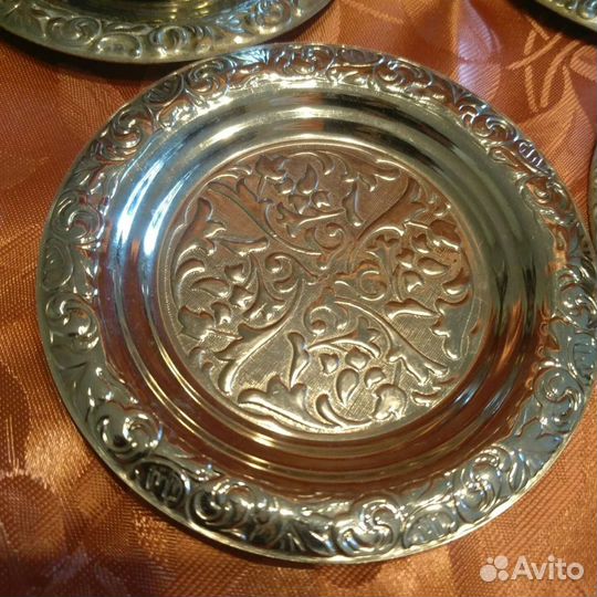 Подстаканники кофейные мельхиор