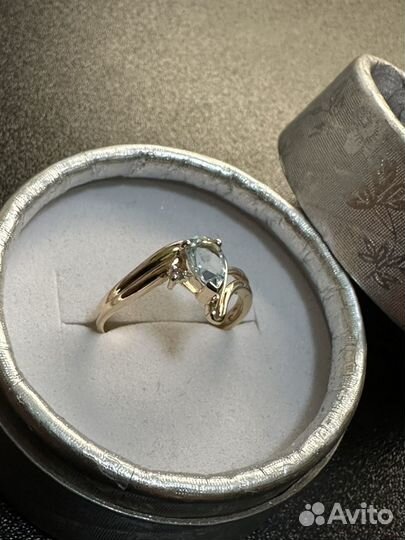 Золотое кольцо 18.5 размер