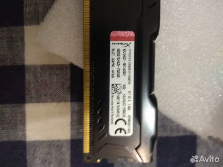 Оперативная память ddr3l 8gb Kingston Hyper X fury