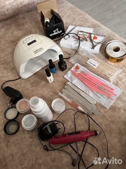 Набор для маникюра и наращивания ногтей