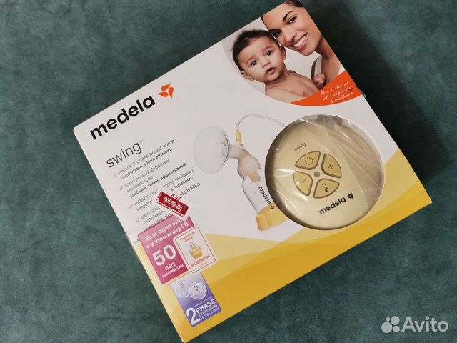 Молокоотсос medela swing электрический + вкладыши