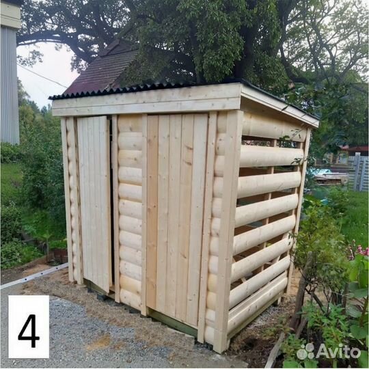 Хозблоки с дровниками любых размеров со сборкой