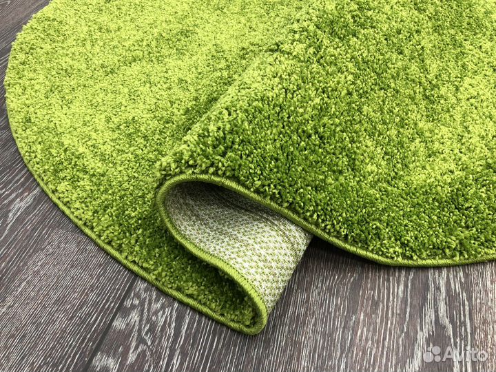 Ковер с высоким ворсом 1.2х2, зеленый