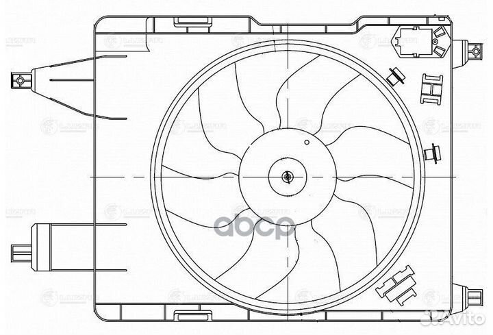 Вентилятор радиатора Renault Megane II (03) (с